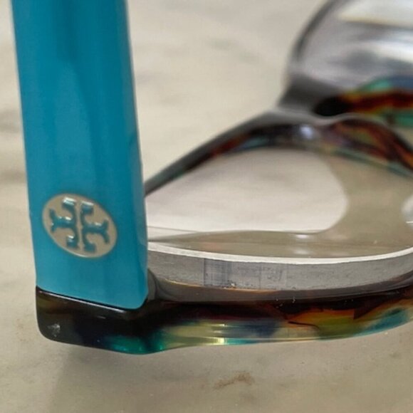 TORY BURCH TY2031 Eyeglasses Blue Brown Tortoise Rx 51-17 135 - Picture 9 of 15